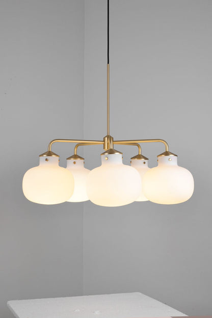 Raito Glass Globe Pendant Chandelier - view 23 | everlamps