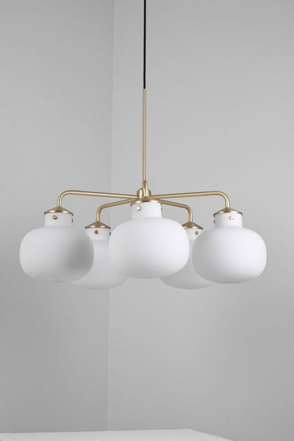 Raito Glass Globe Pendant Chandelier - view 24 | everlamps