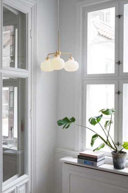 Raito Glass Globe Pendant Chandelier - view 9 | everlamps
