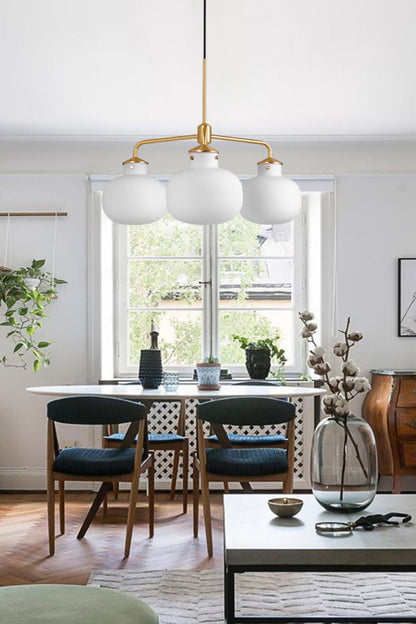 Raito Glass Globe Pendant Chandelier - view 7 | everlamps