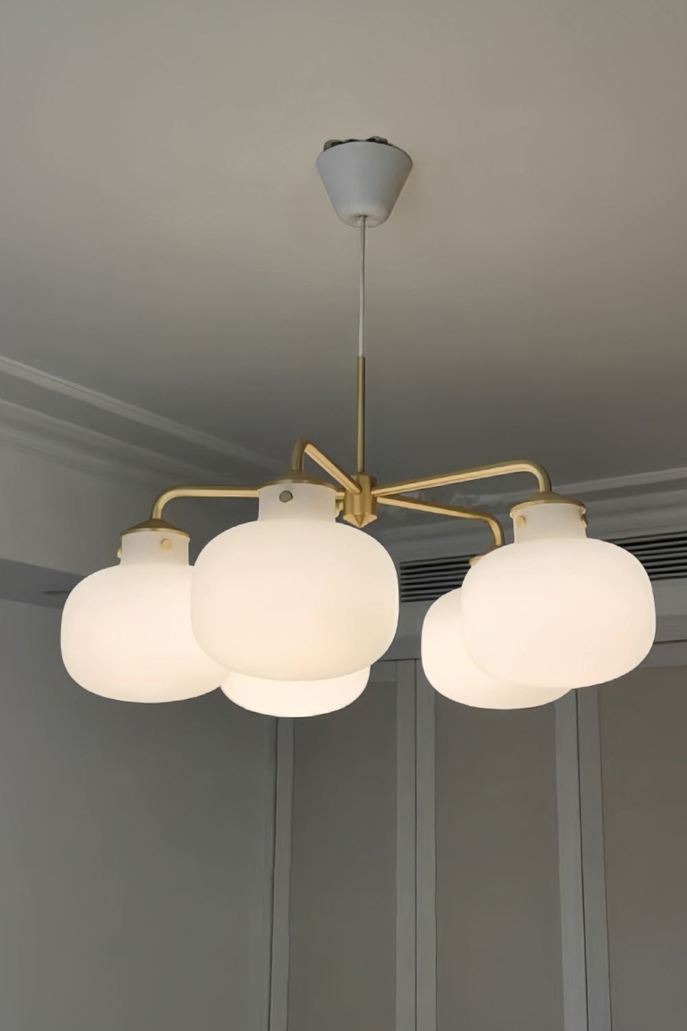 Raito Glass Globe Pendant Chandelier - view 11 | everlamps
