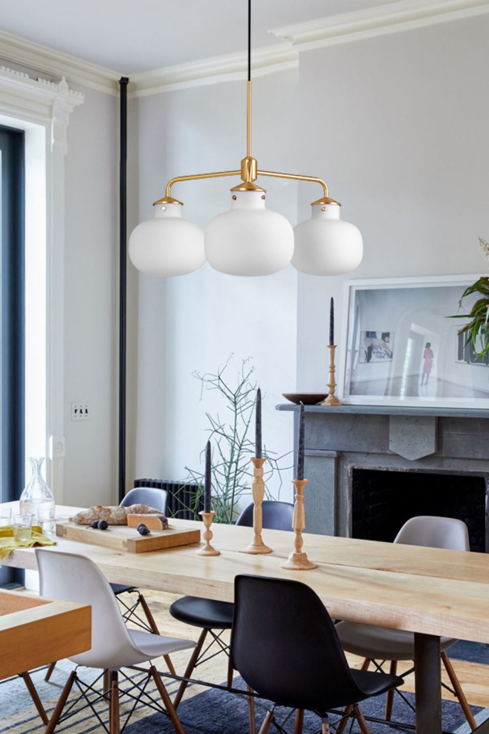 Raito Glass Globe Pendant Chandelier - view 13 | everlamps