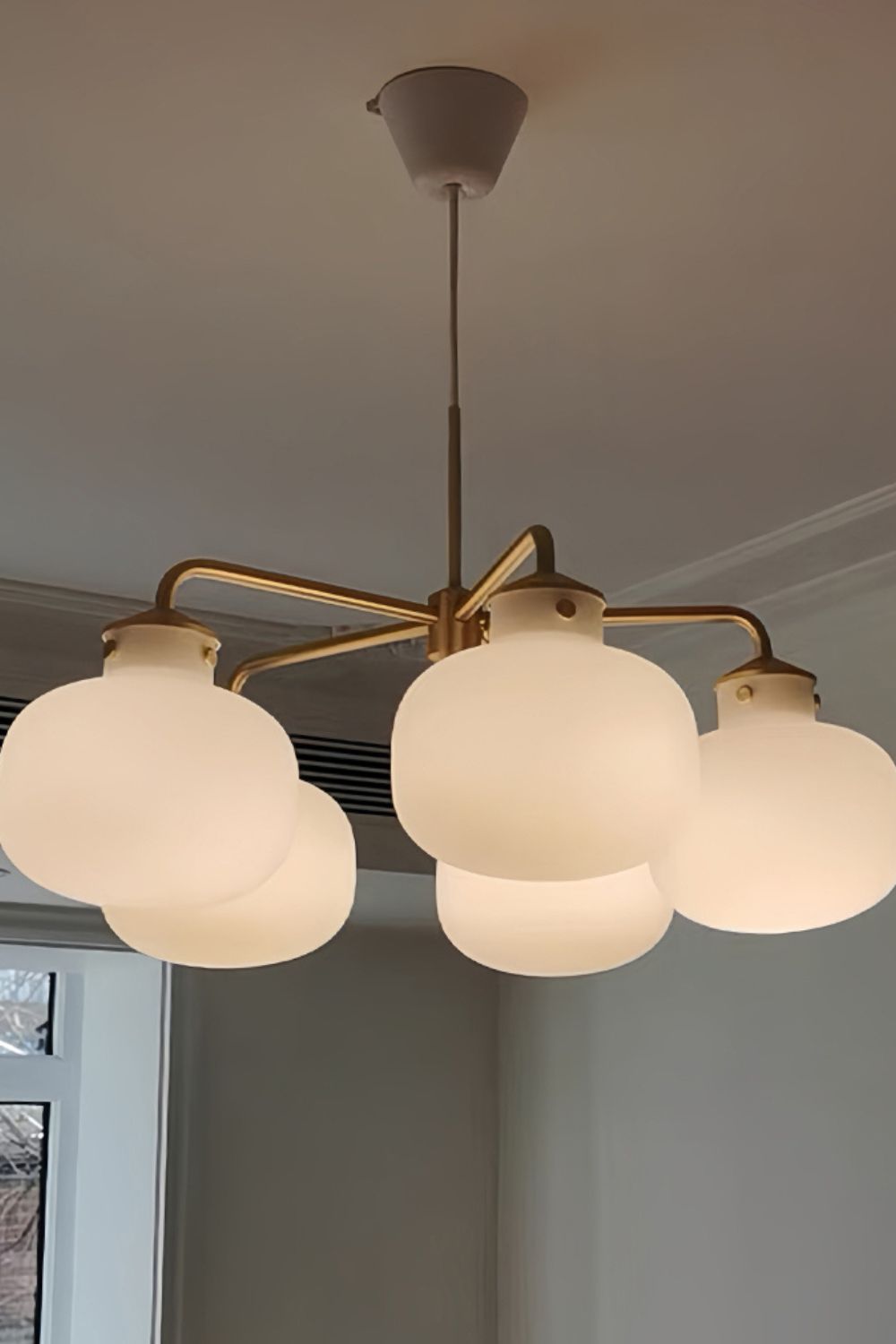 Raito Glass Globe Pendant Chandelier - view 17 | everlamps