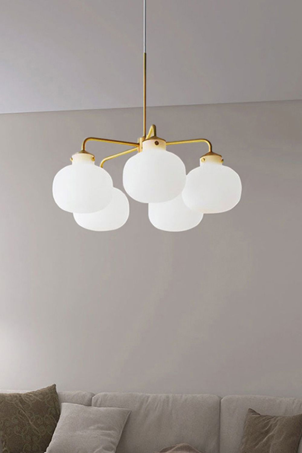 Raito Glass Globe Pendant Chandelier - view 20 | everlamps