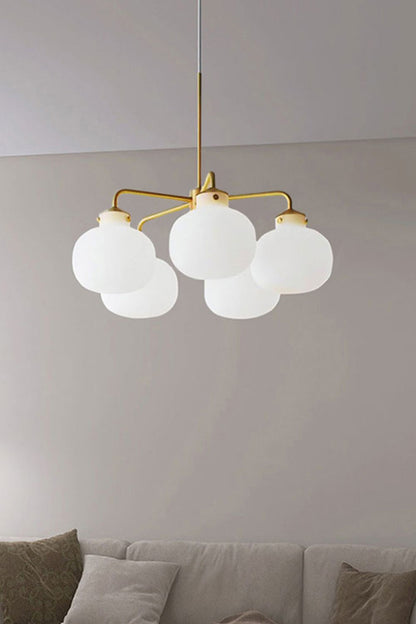 Raito Glass Globe Pendant Chandelier - view 20 | everlamps