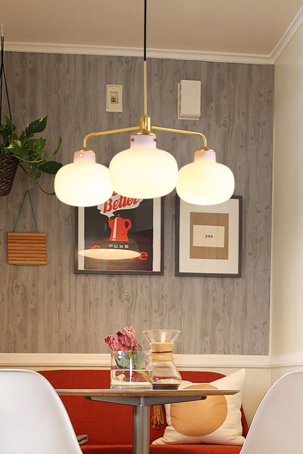 Raito Glass Globe Pendant Chandelier - view 14 | everlamps