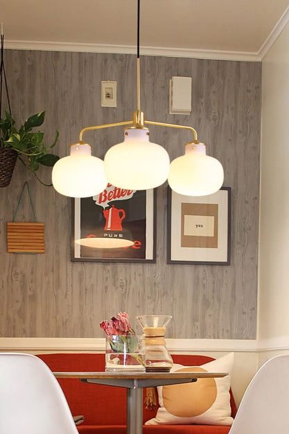 Raito Glass Globe Pendant Chandelier - view 14 | everlamps