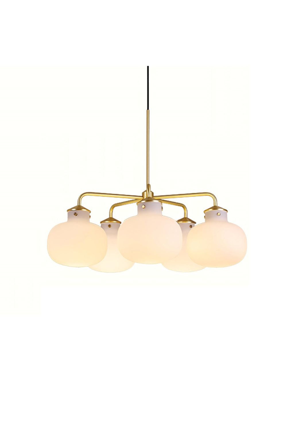 Raito Glass Globe Pendant Chandelier - view 37 | everlamps