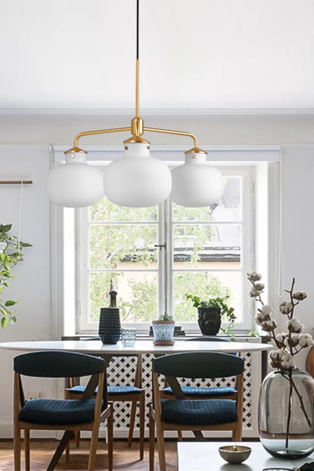 Raito Glass Globe Pendant Chandelier - view 12 | everlamps