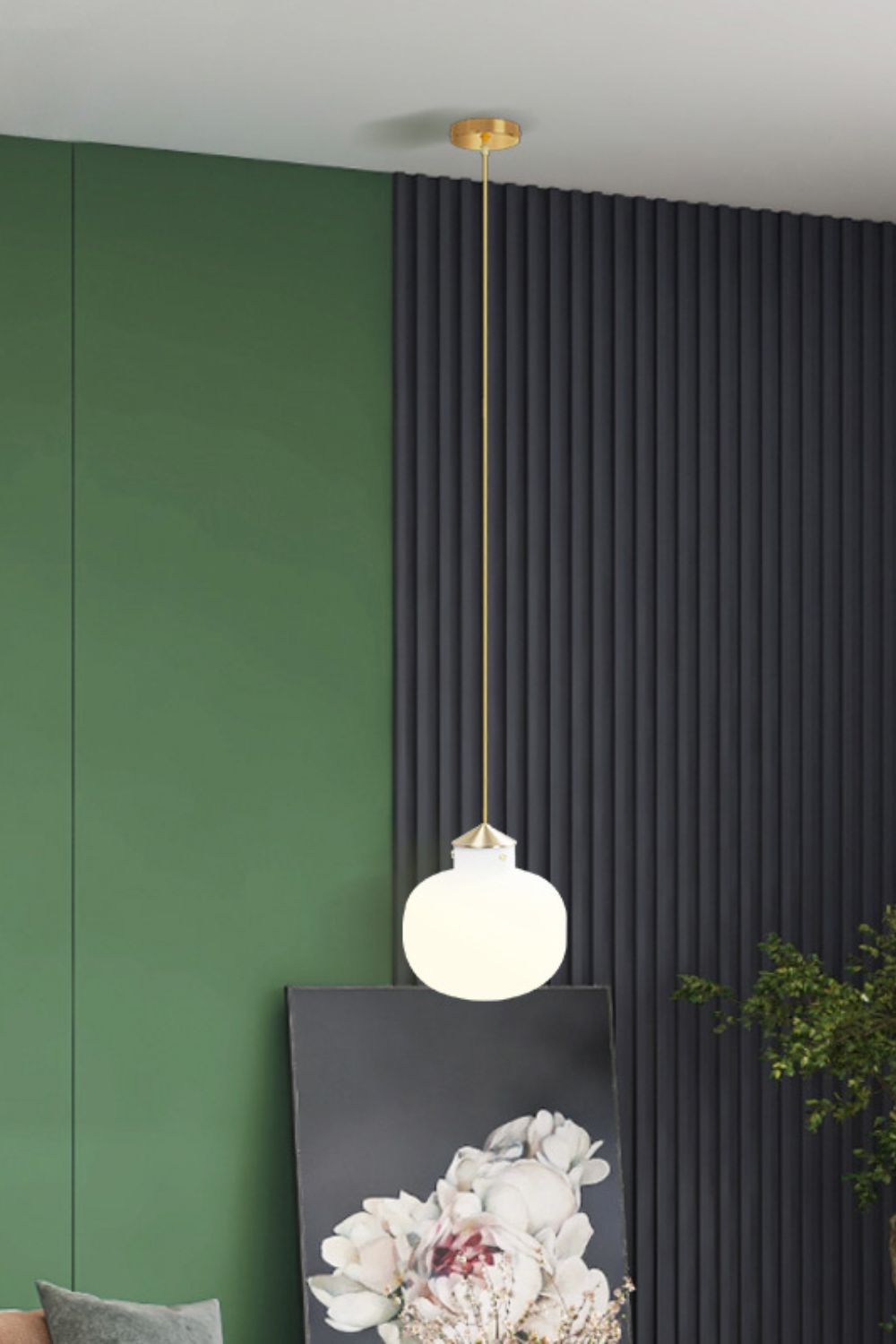 Raito Glass Globe Pendant Light - view 8 | everlamps