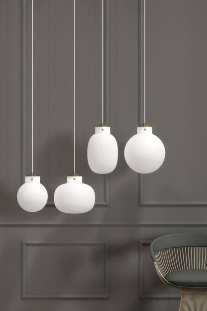 Raito Glass Globe Pendant Light - view 6 | everlamps