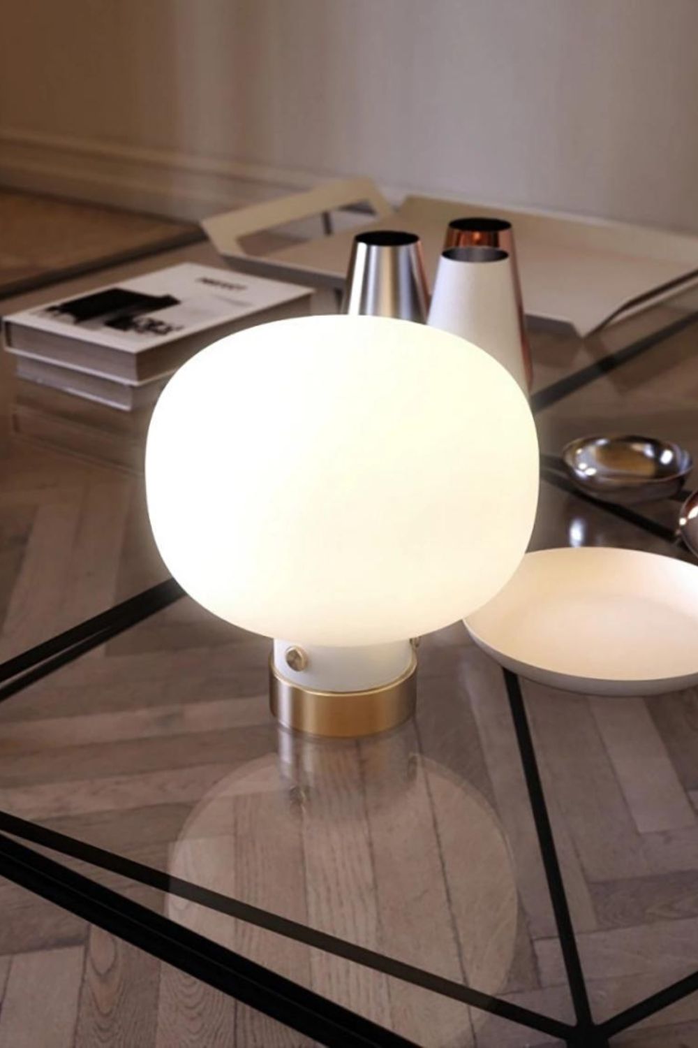 Raito Glass Globe Table Lamp - view 3 | everlamps