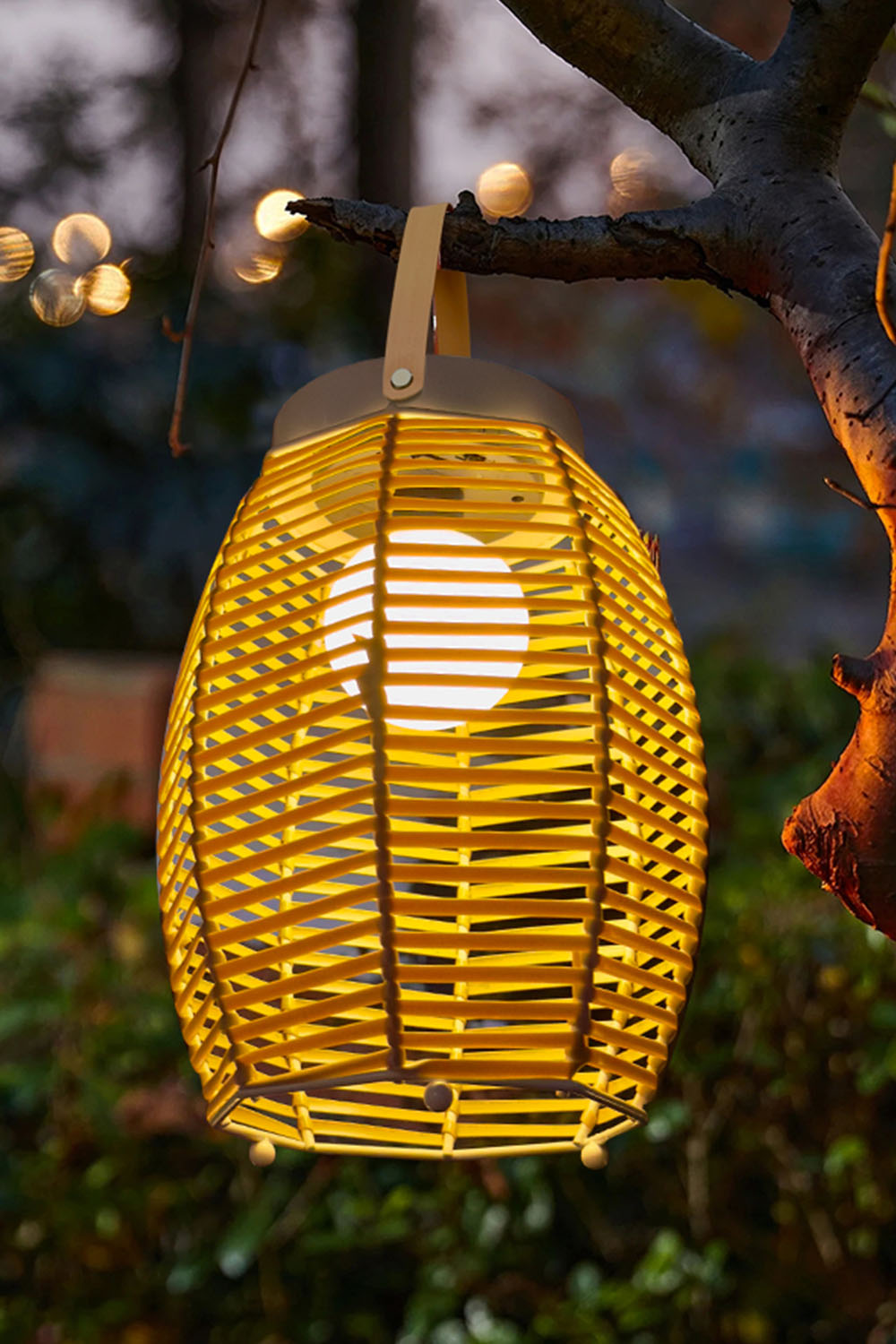 Rattan Lantern Rechargeable Solar Outdoor Table Lamp - view 7 | everlamps