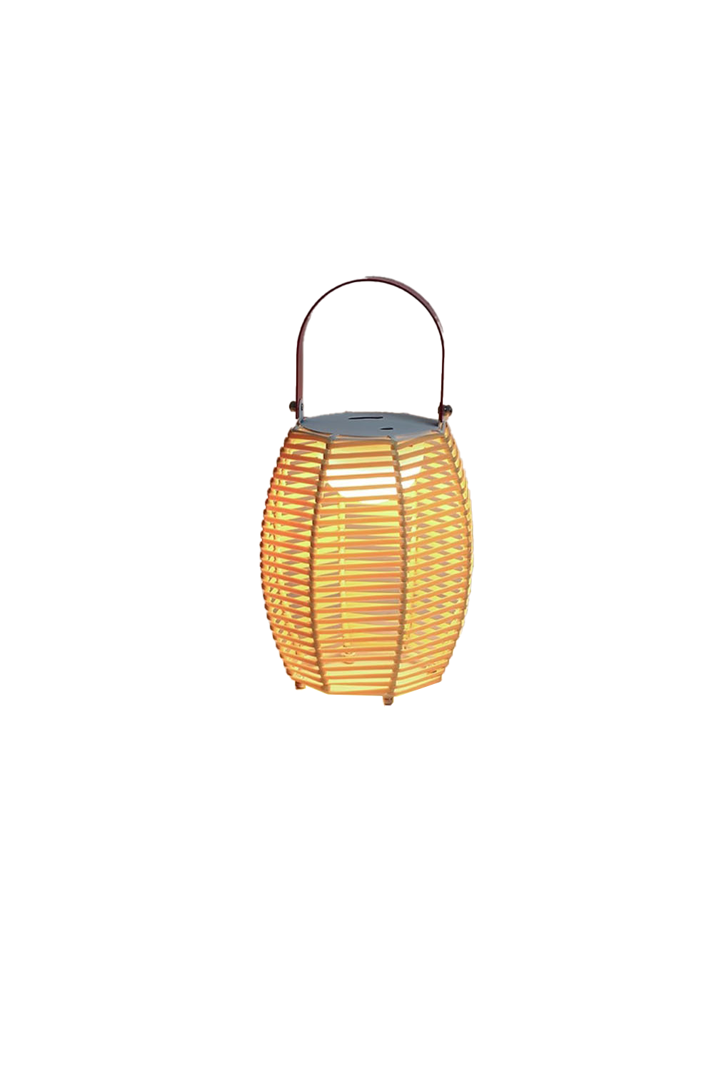 Rattan Lantern Rechargeable Solar Outdoor Table Lamp | everlamps