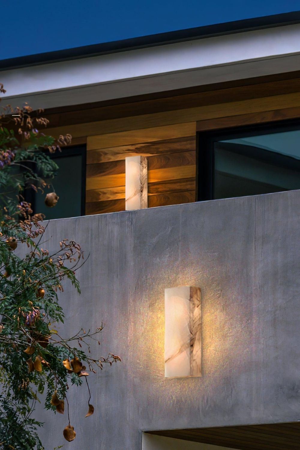 Rectangular Alabaster Wall Sconce - view 7 | everlamps