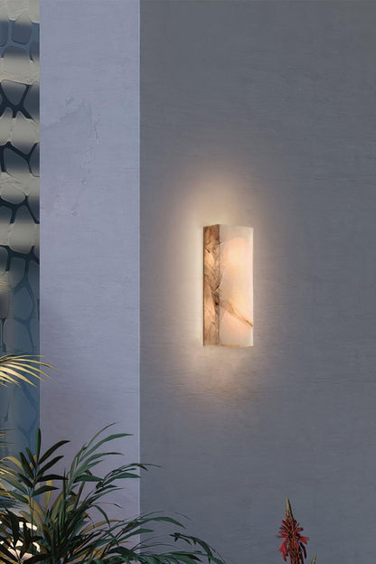 Rectangular Alabaster Wall Sconce - view 8 | everlamps
