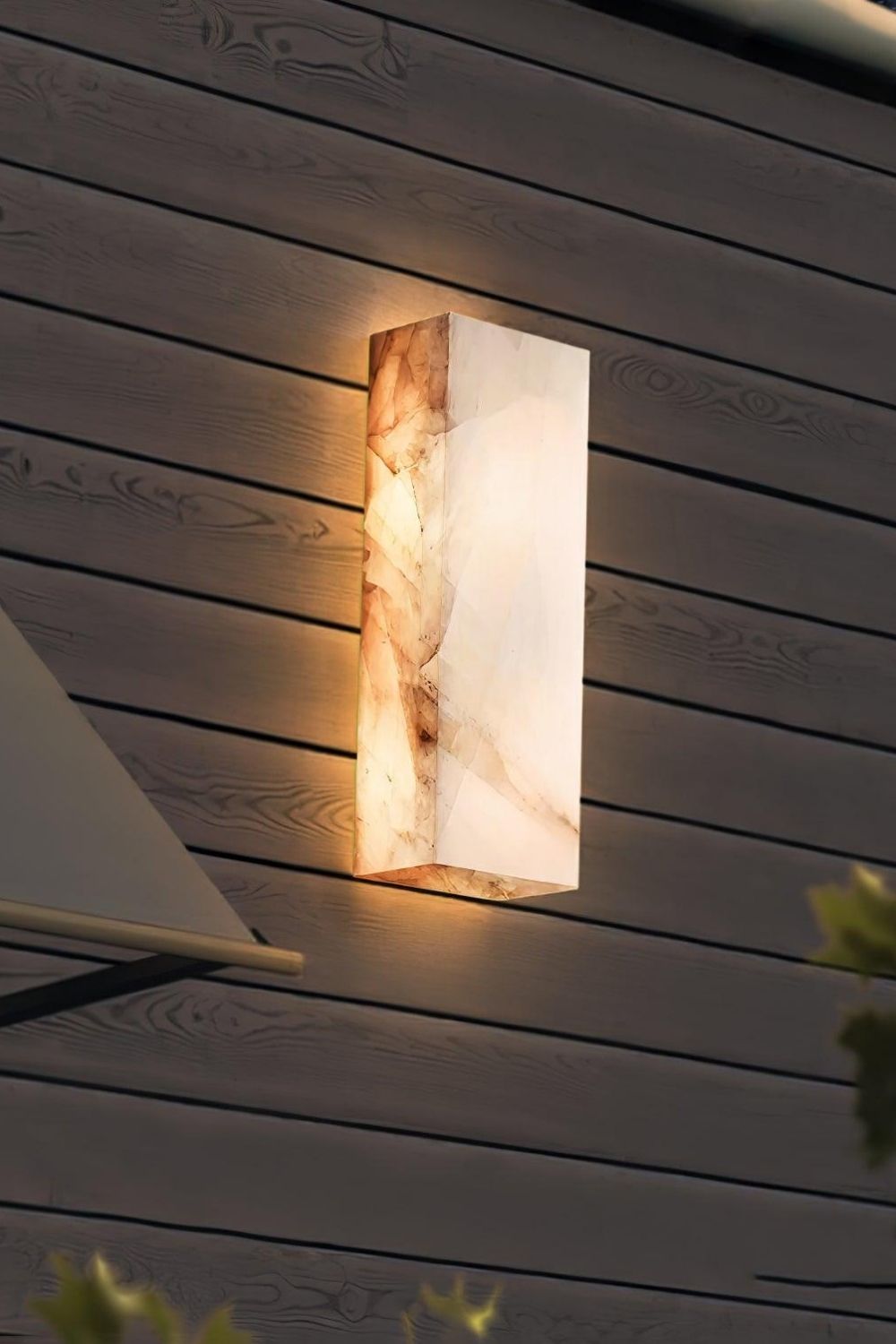 Rectangular Alabaster Wall Sconce - view 10 | everlamps