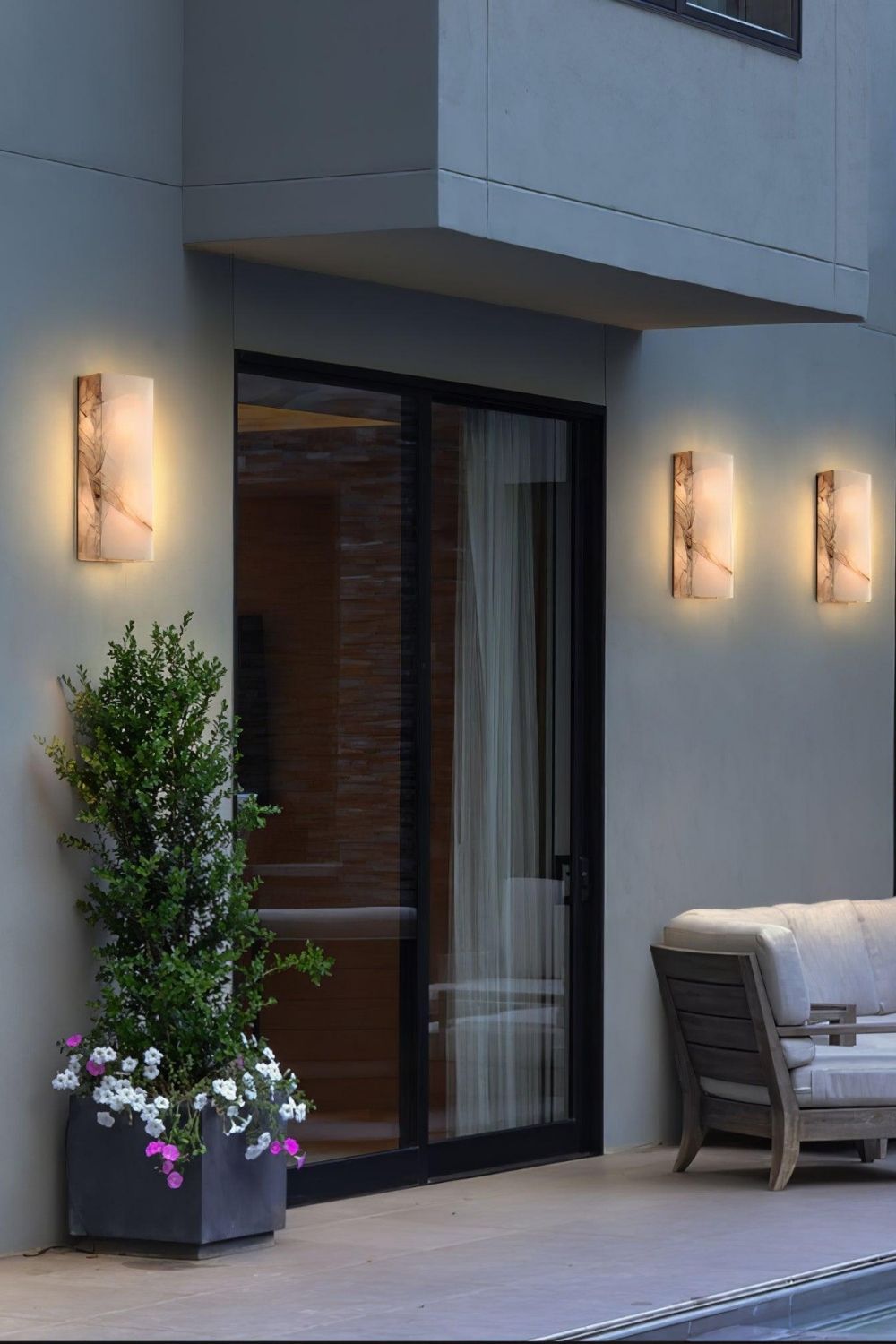 Rectangular Alabaster Wall Sconce - view 11 | everlamps