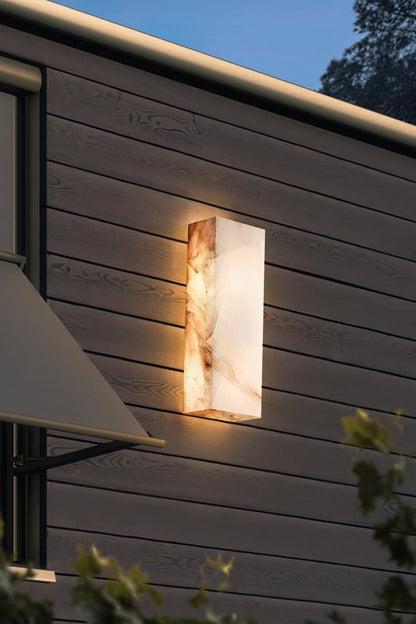 Rectangular Alabaster Wall Sconce - view 2 | everlamps