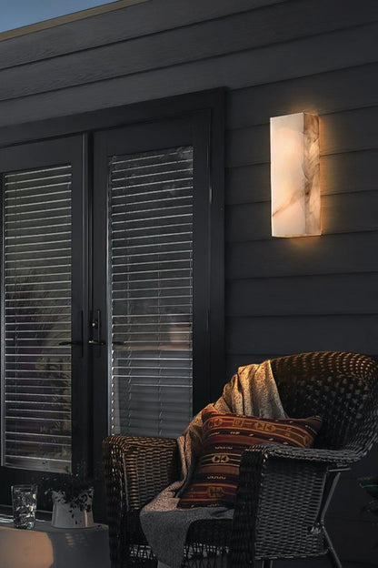Rectangular Alabaster Wall Sconce - view 4 | everlamps