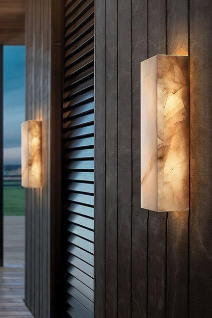 Rectangular Alabaster Wall Sconce - view 5 | everlamps