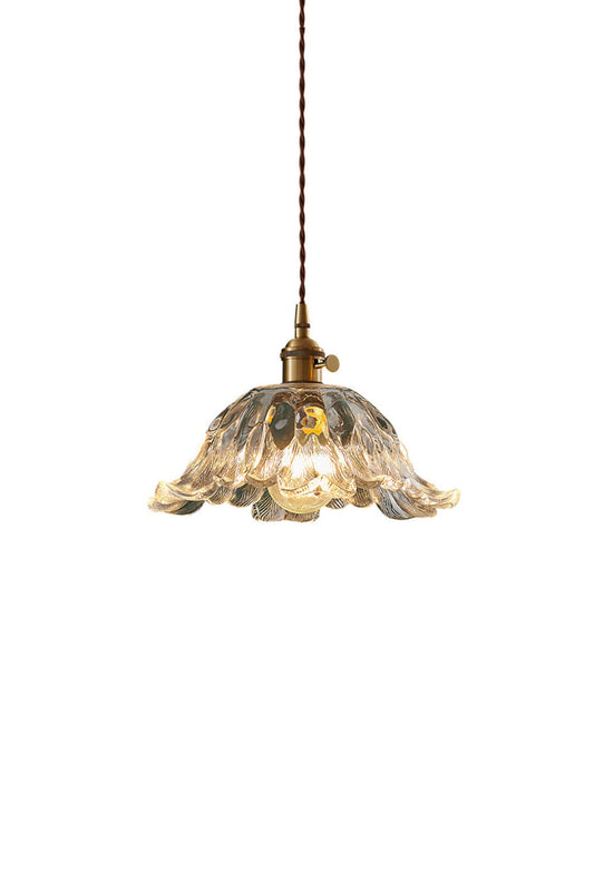 Retro Floral Glass Pendant Lamp | everlamps