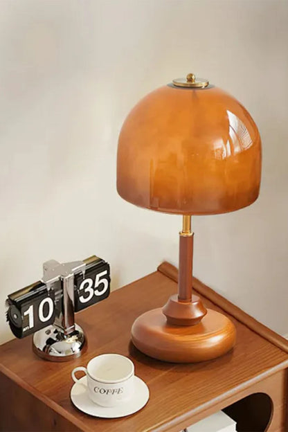 Vintage Glass Mushroom Table Lamp - view 8 | everlamps
