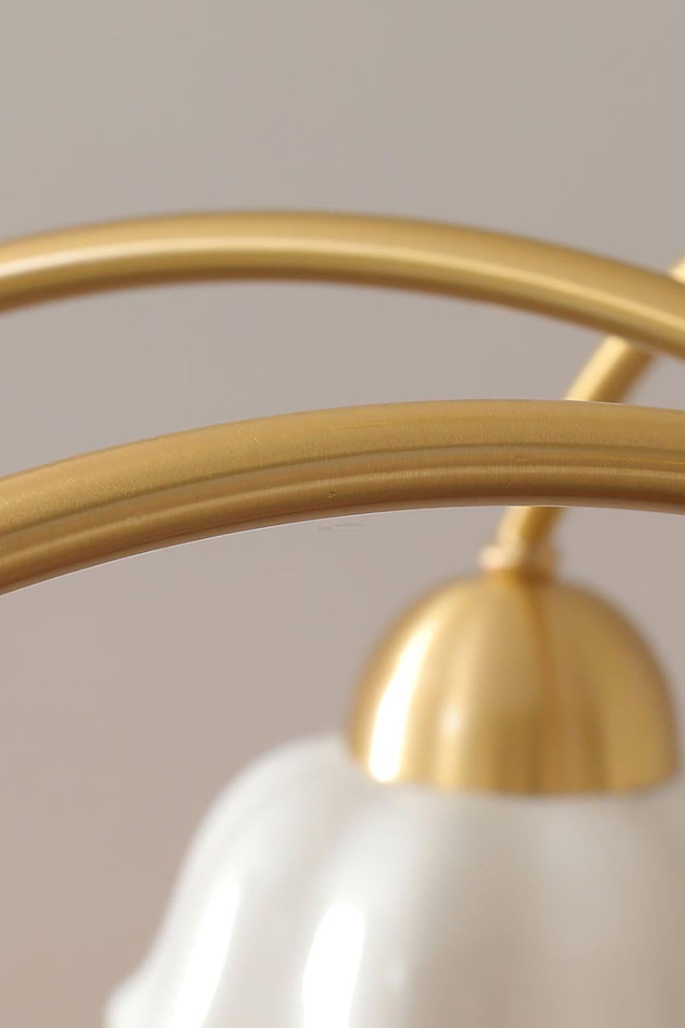 Retro Tulip Brass Chandelier - view 8 | everlamps