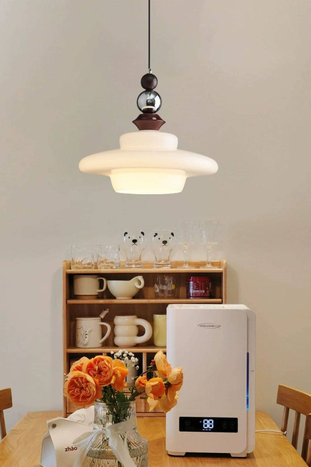 Retro UFO Glass Pendant Lamp - view 5 | everlamps