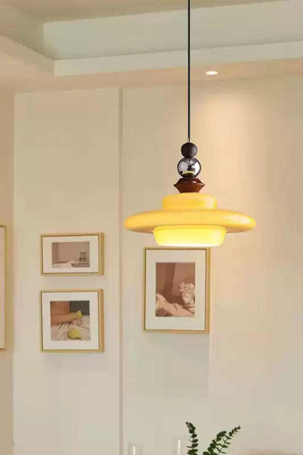 Retro UFO Glass Pendant Lamp - view 8 | everlamps