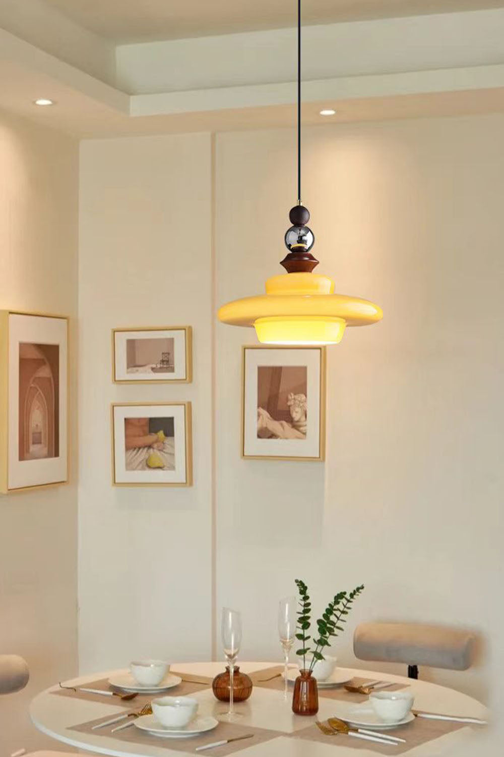 Retro UFO Glass Pendant Lamp - view 22 | everlamps