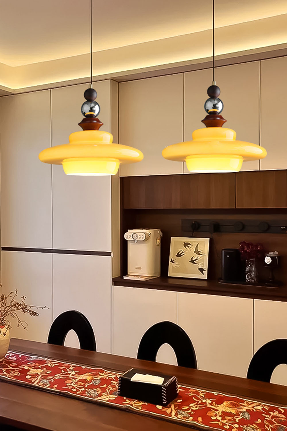 Retro UFO Glass Pendant Lamp - view 23 | everlamps
