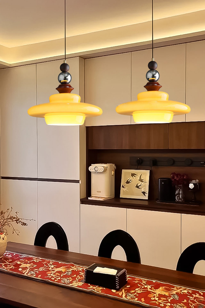 Retro UFO Glass Pendant Lamp - view 23 | everlamps