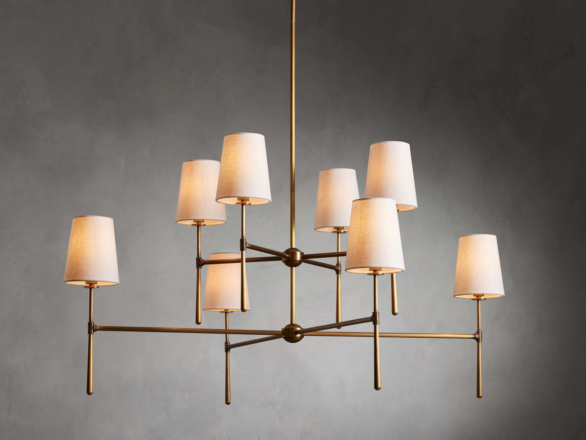 Rhodes 2-Tier Round Chandelier - Everlamps