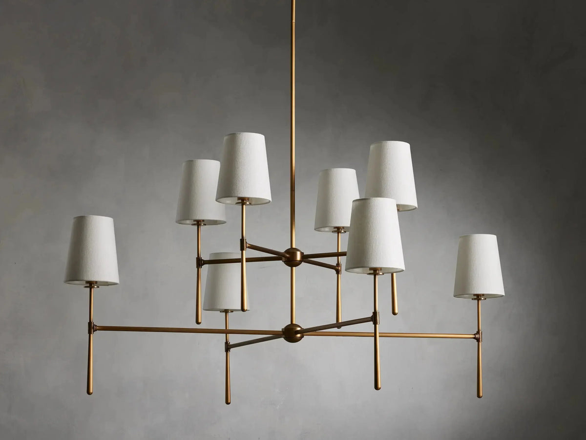 Rhodes 2-Tier Round Chandelier - Everlamps
