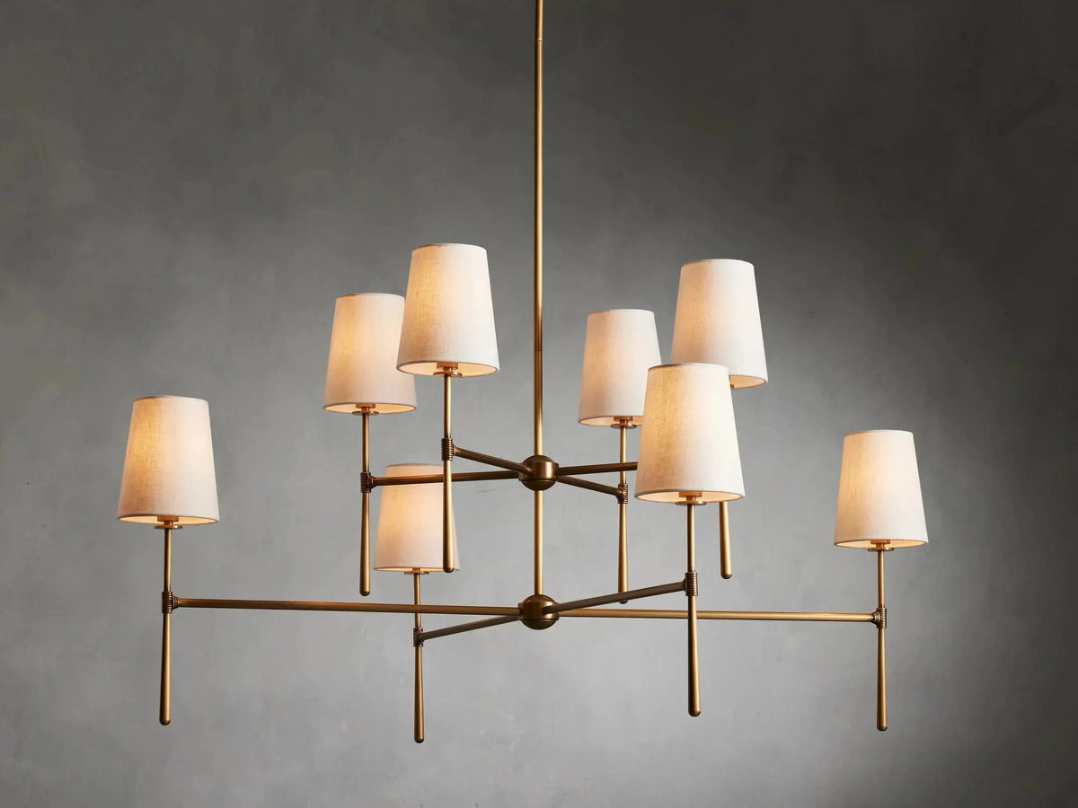 Rhodes 2-Tier Round Chandelier - Everlamps