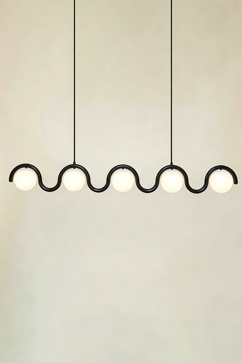 Rhythmic Flow Glass Pendant Lamp| Metal, Glass | Vibrant color version isolated on white | vexa lamps