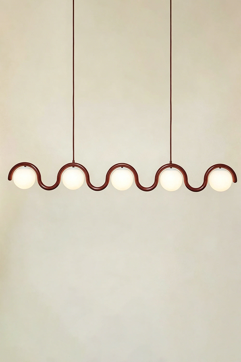 Rhythmic Flow Glass Pendant Lamp| Metal, Glass | Vibrant color version isolated on white | vexa lamps