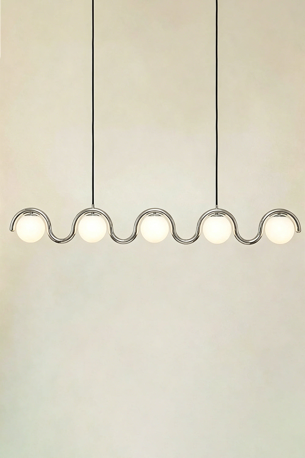 Rhythmic Flow Glass Pendant Lamp| Metal, Glass | Vibrant color version isolated on white | vexa lamps