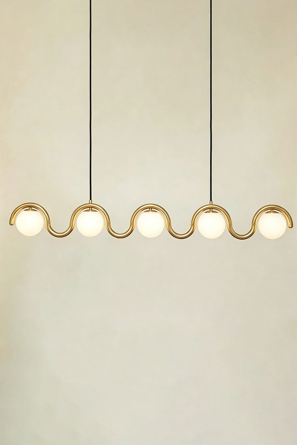 Rhythmic Flow Glass Pendant Lamp| Metal, Glass | Vibrant color version isolated on white | vexa lamps
