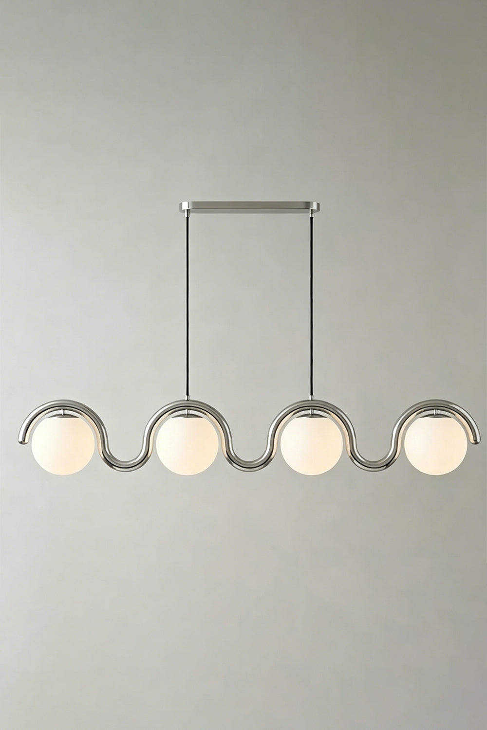 Rhythmic Flow Glass Pendant Lamp| Metal, Glass | Vibrant color version isolated on white | vexa lamps