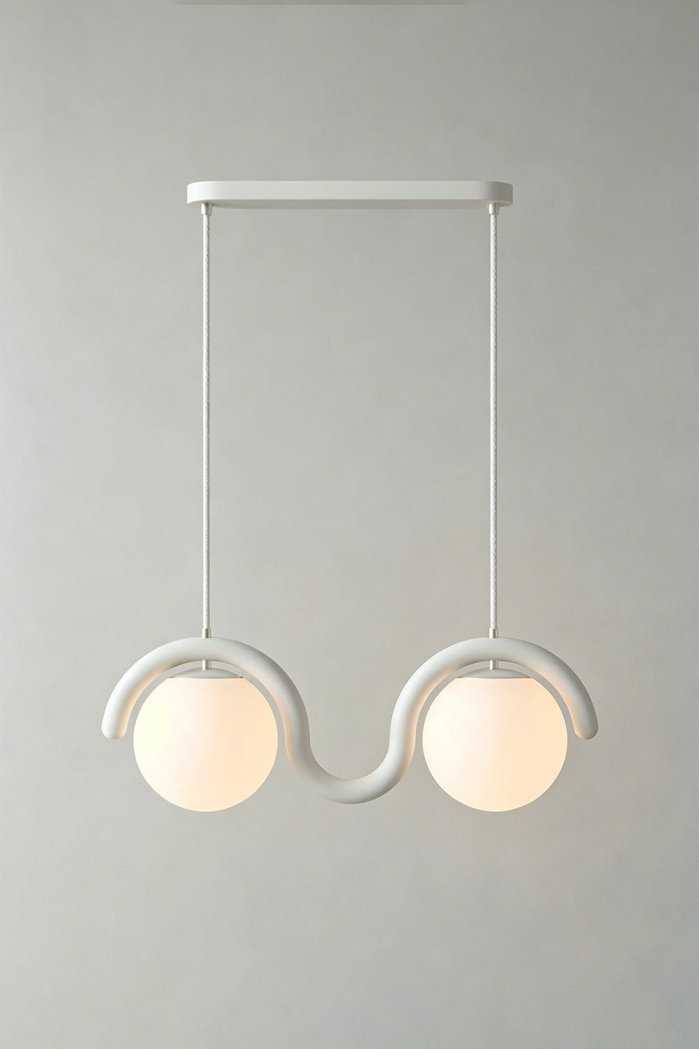 Rhythmic Flow Glass Pendant Lamp| Metal, Glass | Vibrant color version isolated on white | vexa lamps