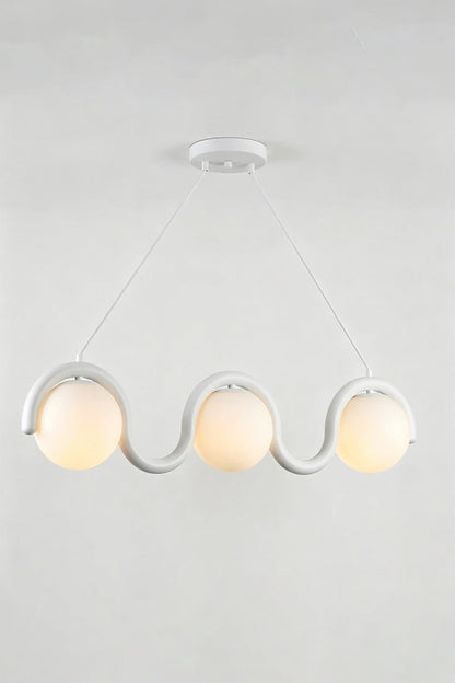Rhythmic Flow Glass Pendant Lamp| Metal, Glass | Vibrant color version isolated on white | vexa lamps