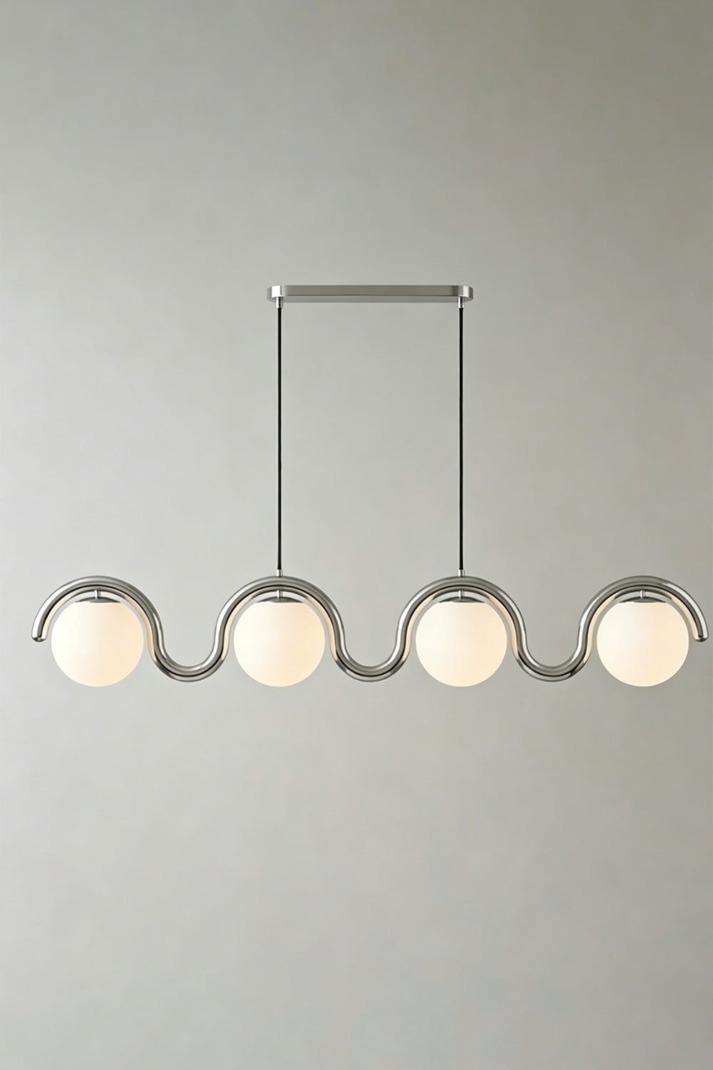 Rhythmic Flow Glass Pendant Lamp| Metal, Glass | Vibrant color version isolated on white | vexa lamps