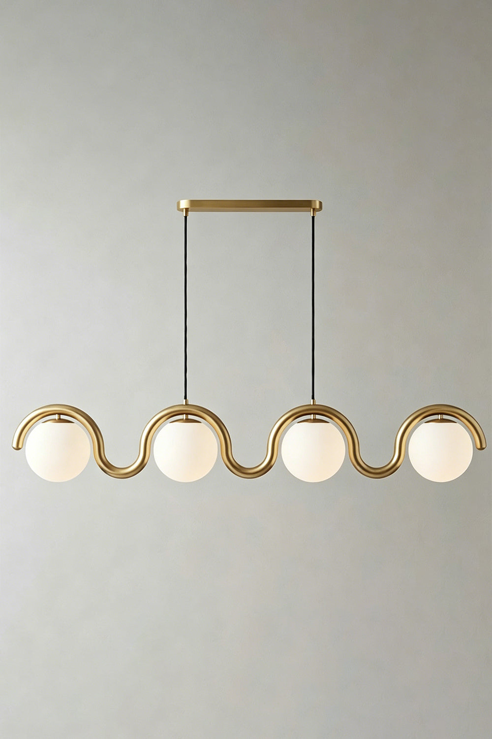 Rhythmic Flow Glass Pendant Lamp| Metal, Glass | Vibrant color version isolated on white | vexa lamps