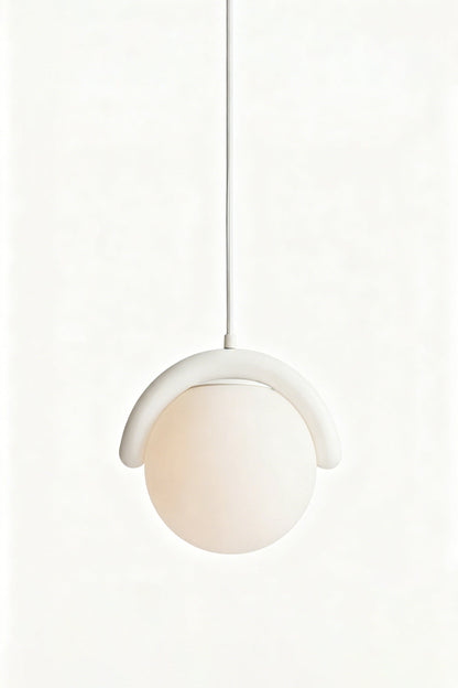 Rhythmic Flow Glass Pendant Lamp| Metal, Glass | Vibrant color version isolated on white | vexa lamps