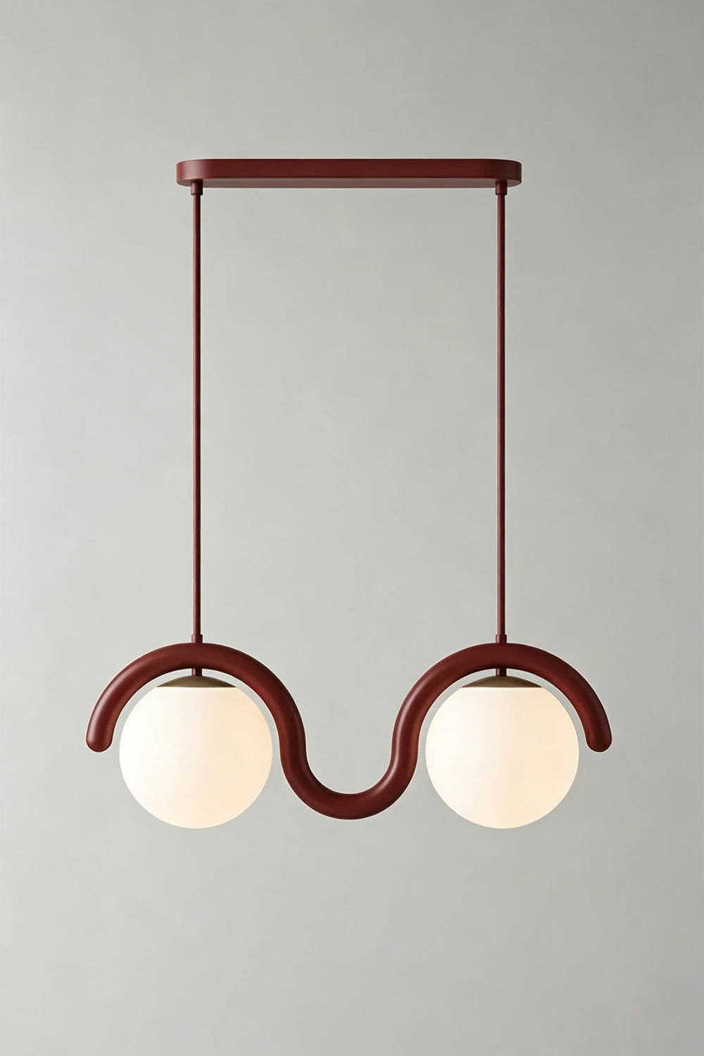 Rhythmic Flow Glass Pendant Lamp| Metal, Glass | Vibrant color version isolated on white | vexa lamps