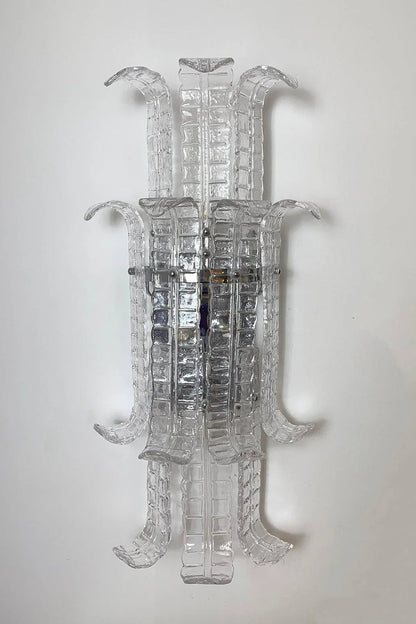 Ribbed Glass Ribbon Wall Light | detail | vexa lamps