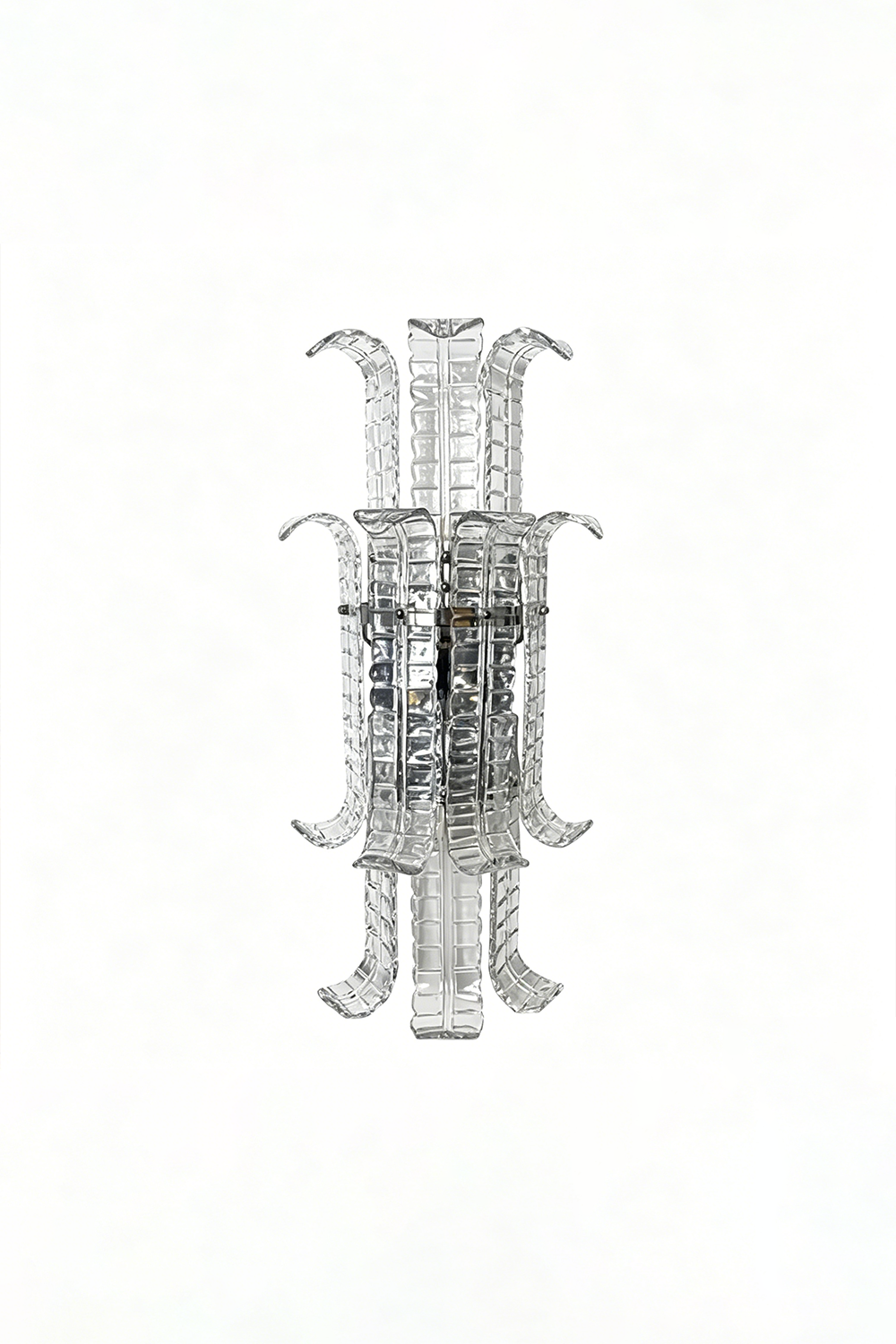 Ribbed Glass Ribbon Wall Light vexa lamps