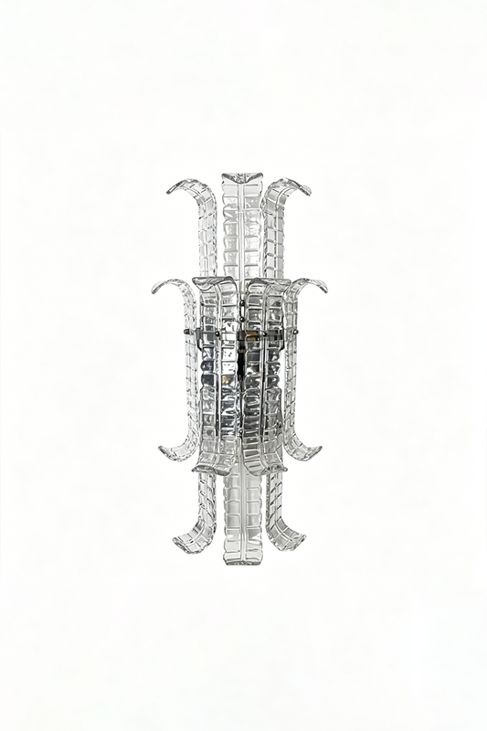 Ribbed Glass Ribbon Wall Light vexa lamps